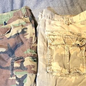2 pair of Camo Cargo Shorts